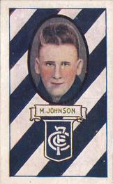 1933 Allen's League Footballers #15 Maurie Johnson Front